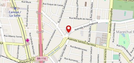 Churrascaria e Pizzaria Vitória no mapa