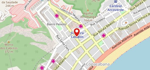 CittàRJ - Copacabana - Tonelero no mapa