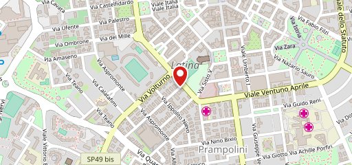 Civico 18 pizzeria Latina sulla mappa