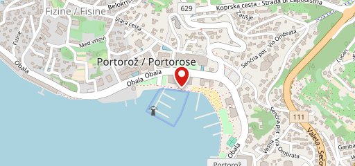 Coco cafe Portorož sulla mappa