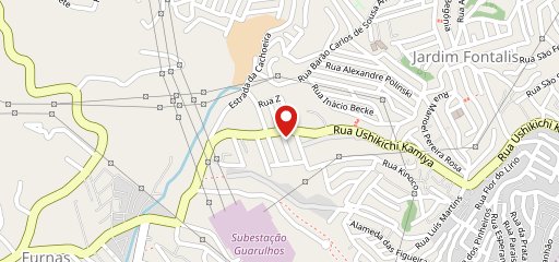 Comida Oriental Delivery no mapa