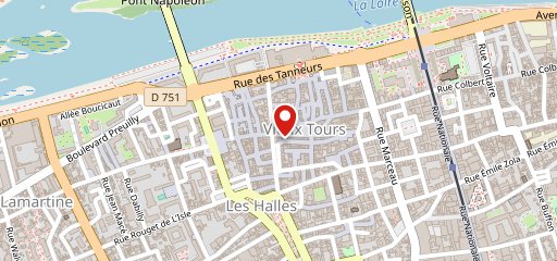 Restaurant Comptoir d'Asie Tours sur la carte