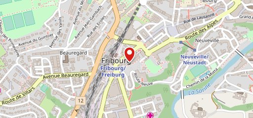 Coop Restaurant Fribourg sur la carte