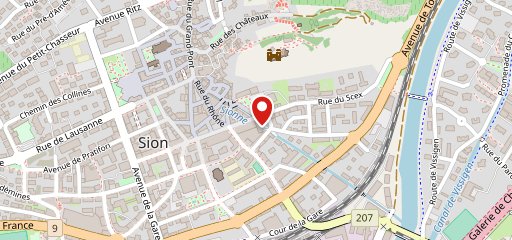 Coop Restaurant Sion sur la carte