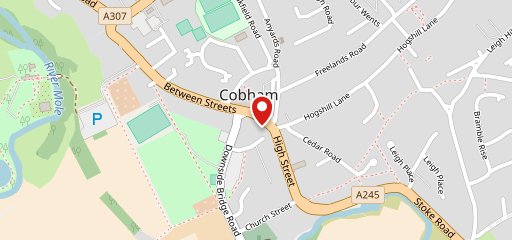 Coppa Club, Cobham on map