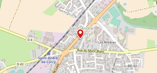 Corcy Pizza sur la carte