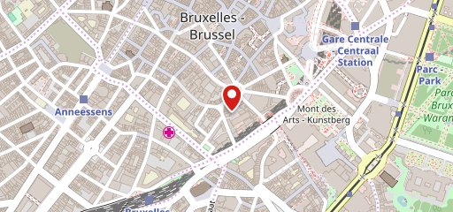 Core Bruxelles sur la carte