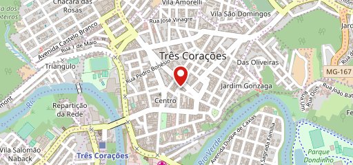 Corujão Pizzaria no mapa