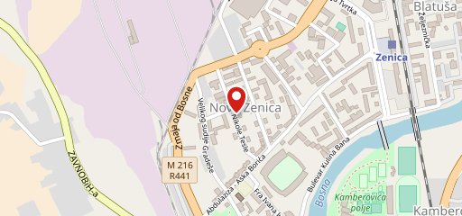 Cozy Pub Zenica sur la carte