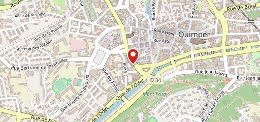 Crêperie des Arcades Quimper sur la carte