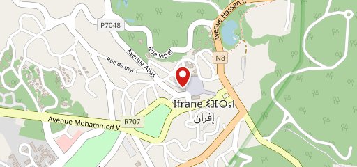 Crepeto ifrane sur la carte