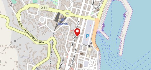 Cristal bar ciabrini Bastia sur la carte