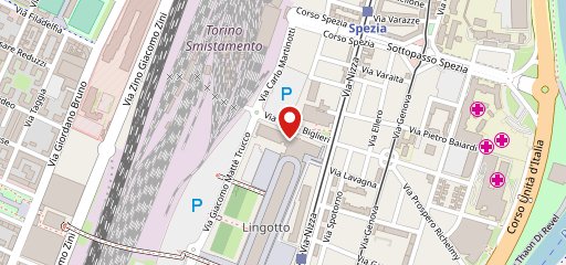 Crudo Torino Lingotto sulla mappa