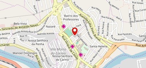 Curiango Lanches e Festas no mapa