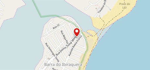 Restaurante da Barra de Ibiraquera no mapa