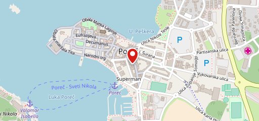 Pizzeria Trattoria Da Toni Poreč sulla mappa