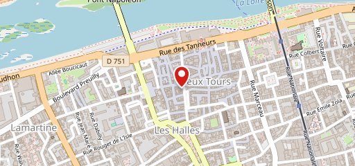 Restaurant Dagobert Tours sur la carte