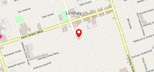 Kawartha Dairy Lindsay sur la carte