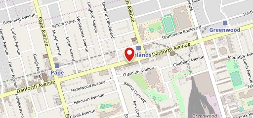 Danforth Pizza House sur la carte