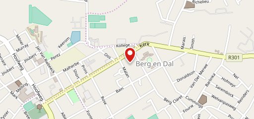 Debonairs Pizza sur la carte