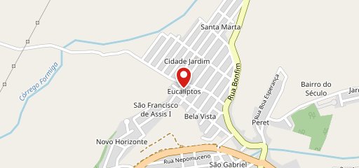 Dedo de Prosa delivery no mapa