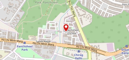 Defence Bakery SINCE 1962 Panchsheel Enclave Holiday Club on map