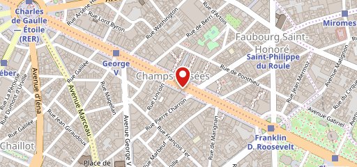 Fouquet's Champs-Elysées sur la carte