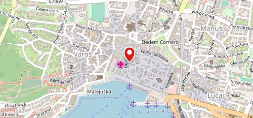 DeListes restaurant Split sulla mappa