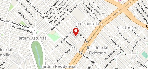 Espaço Lanches delivery no mapa