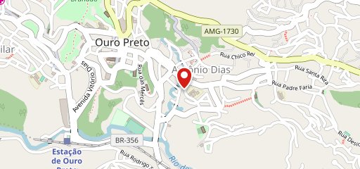 Delivery Ouro Preto no mapa