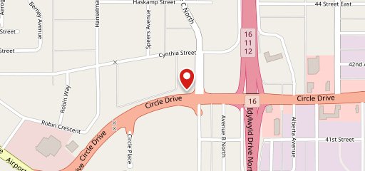 Denny's Restaurant Circle Drive sur la carte