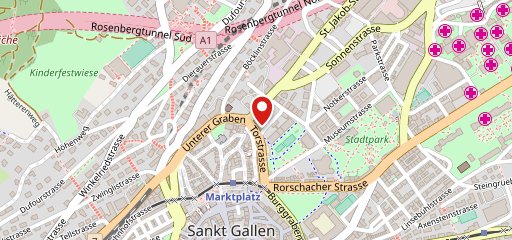 dieci Pizza Delivery St. Gallen sulla mappa