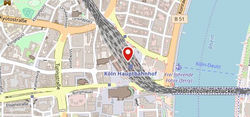 Ditsch Köln Hauptbahnhof sur la carte