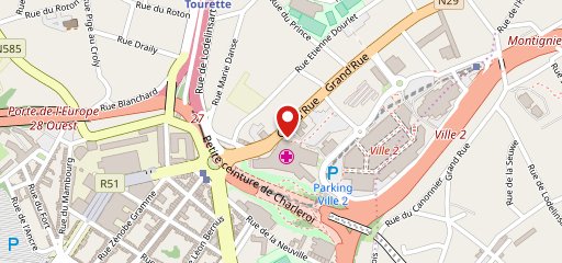 Domino's Pizza Charleroi Nord sur la carte