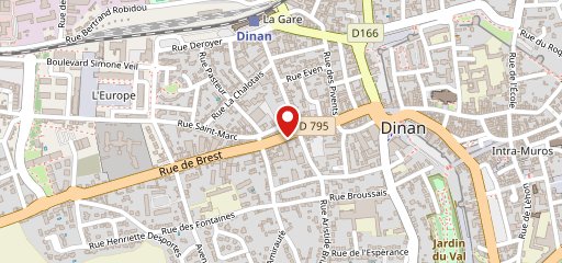 Domino's Pizza Dinan sur la carte