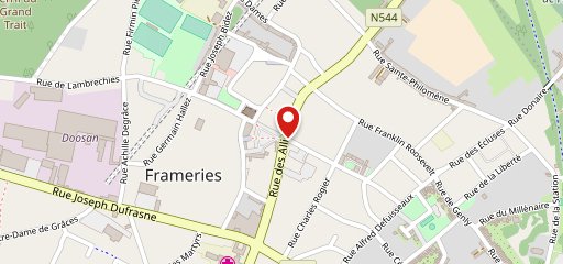 Domino's Pizza Frameries sur la carte