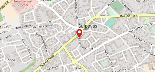 Domino's Pizza Guipavas sur la carte