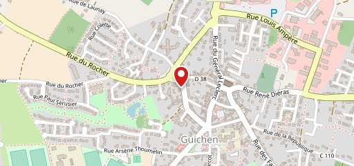 Domino's Pizza Guichen sur la carte