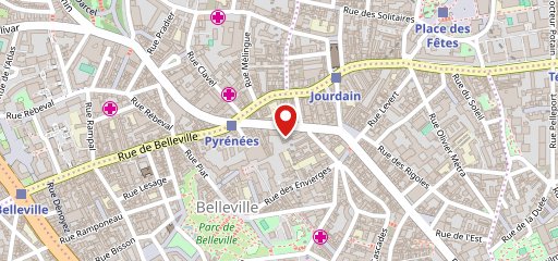 Domino's Pizza Paris 20 - Belleville sur la carte