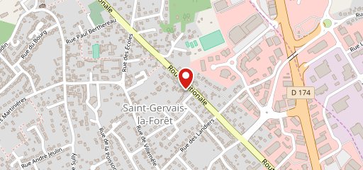 Domino's Pizza Saint-gervais-la-forêt sur la carte