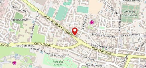 Domino's Pizza Saintes sur la carte