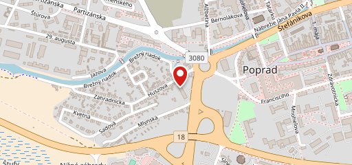 Donášková služba PIZZA RAJ Poprad sur la carte