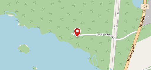 Dunlop Lake Lodge sur la carte