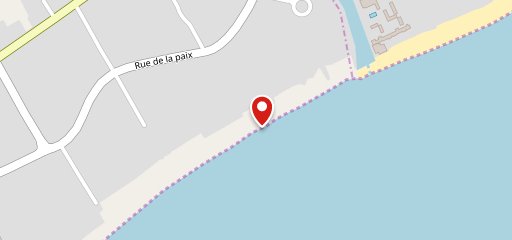 The Beach restaurant sur la carte