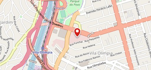 El Carbón Vila Olímpia no mapa