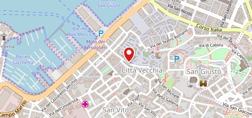 Enoteca PORTA Cavana Trieste sulla mappa