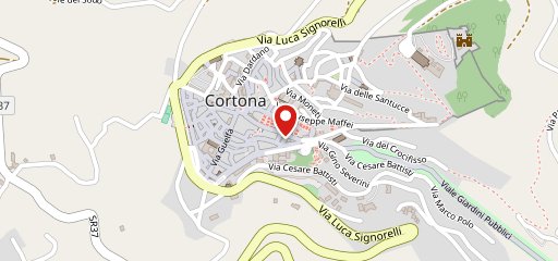 Vini di Toscana - Cortona sur la carte