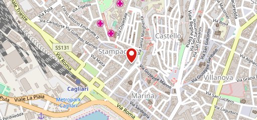 Eos restaurant Cagliari sulla mappa