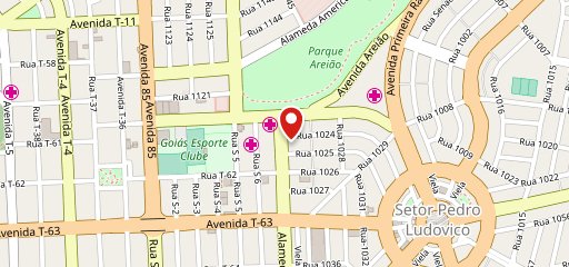 Esquininha Parque Areião no mapa