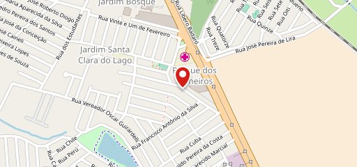 Estação da Pizza no mapa